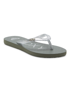 Roxy girls slaps rg viva sparkle, Grey, medium