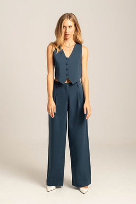 Sandra trousers, Petrol, medium