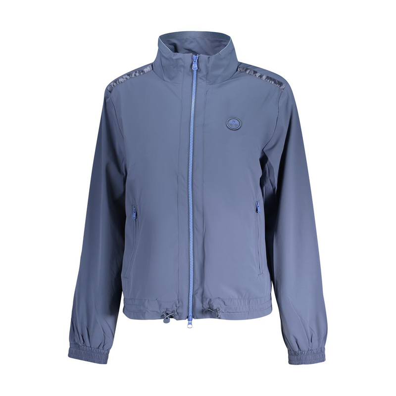 Blue nylon women jacket-null