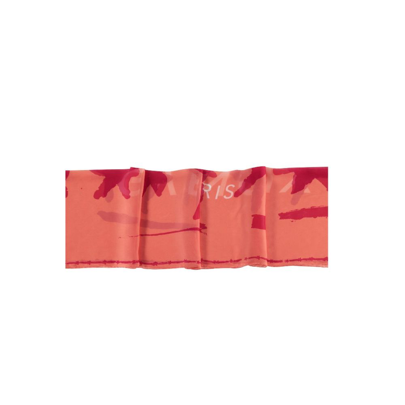 Orange silk scarf-null
