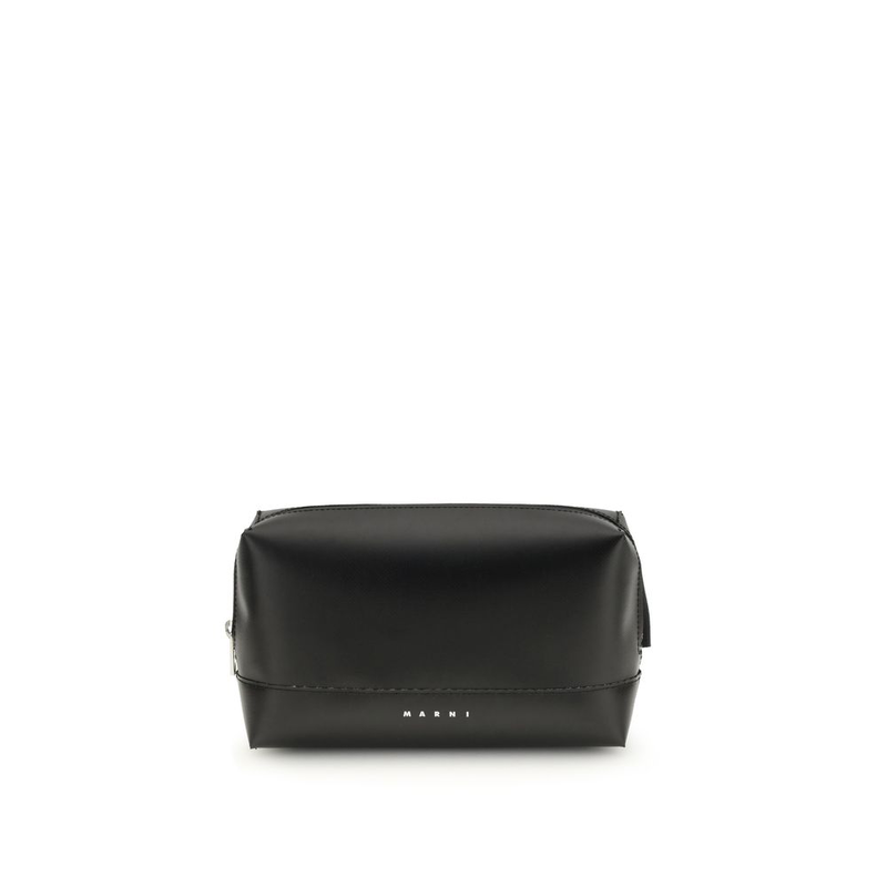 Black calf leather bos taurus shoulder bag-null