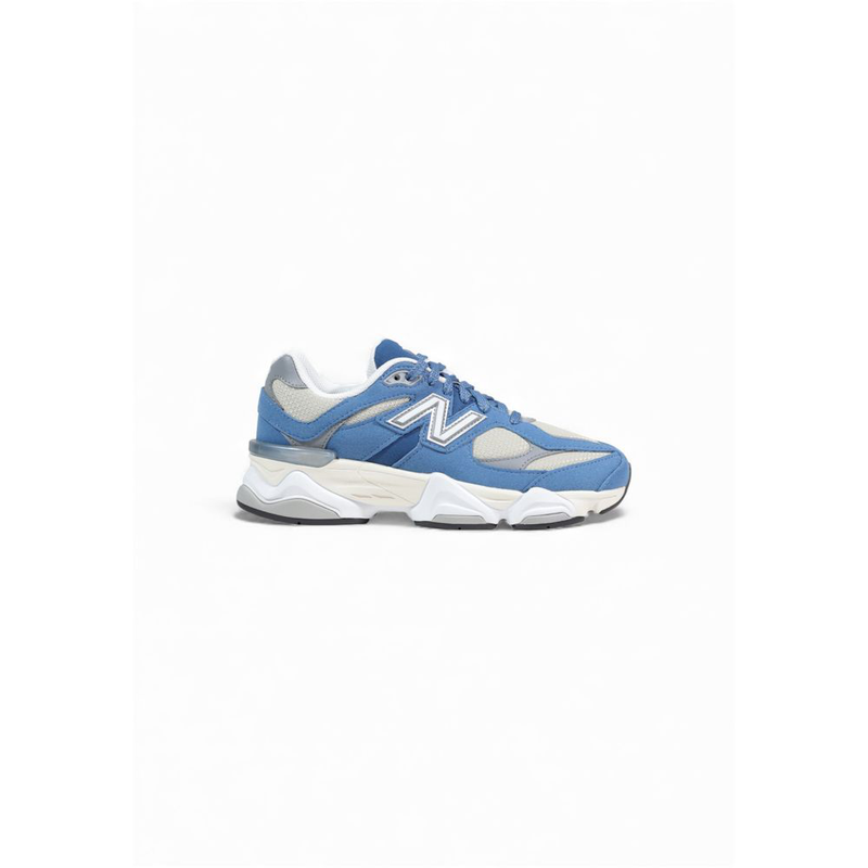 Blue synthetic athletic sneakers-null