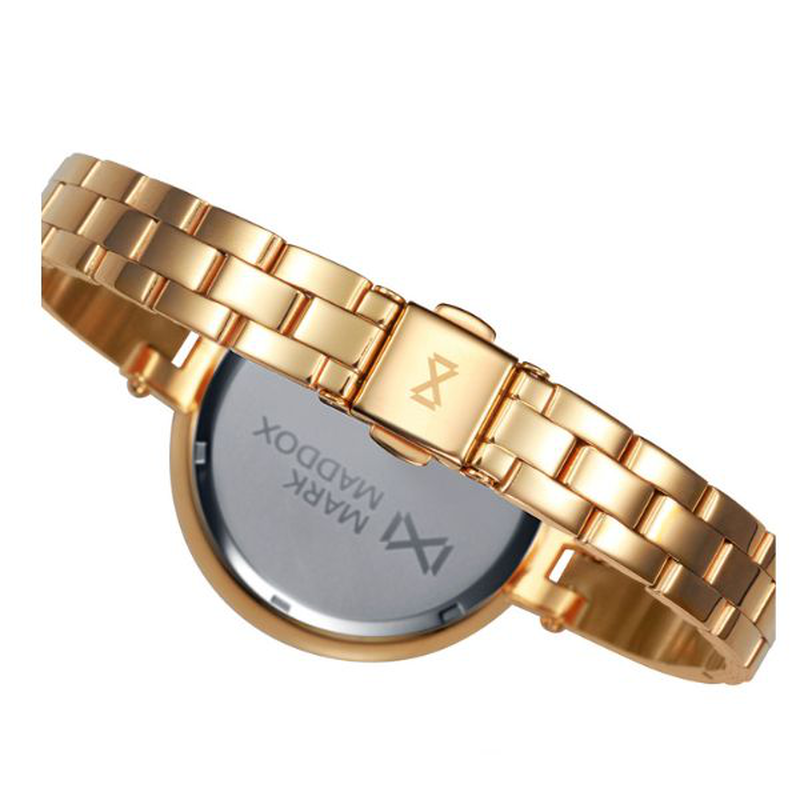 Mark maddox alfama stainless steel ip gold watch bracelet woman mm-null