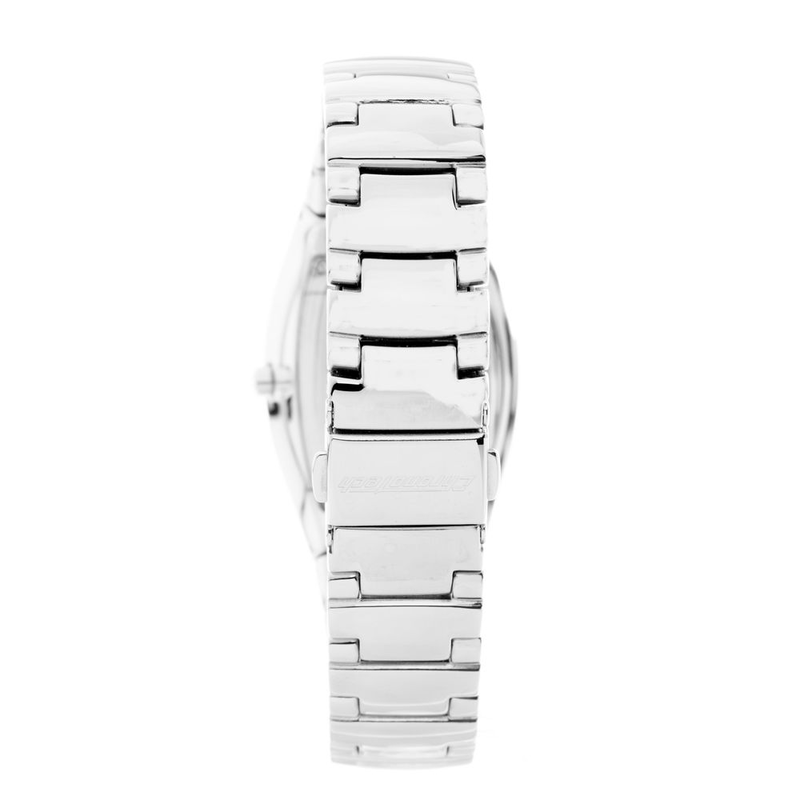 Silver stainless steel dress watch-null
