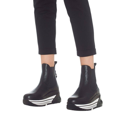 Air maxi 6 - chelsea boots with platform, Black / White, medium