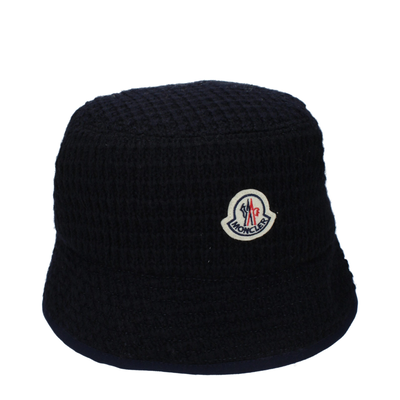 Blue wool bucket hat, Blue, medium