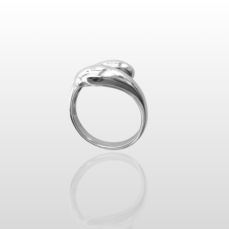 Double drop ring - high quality silver 925-null