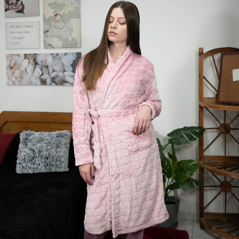Velvet thick robe #2559-null