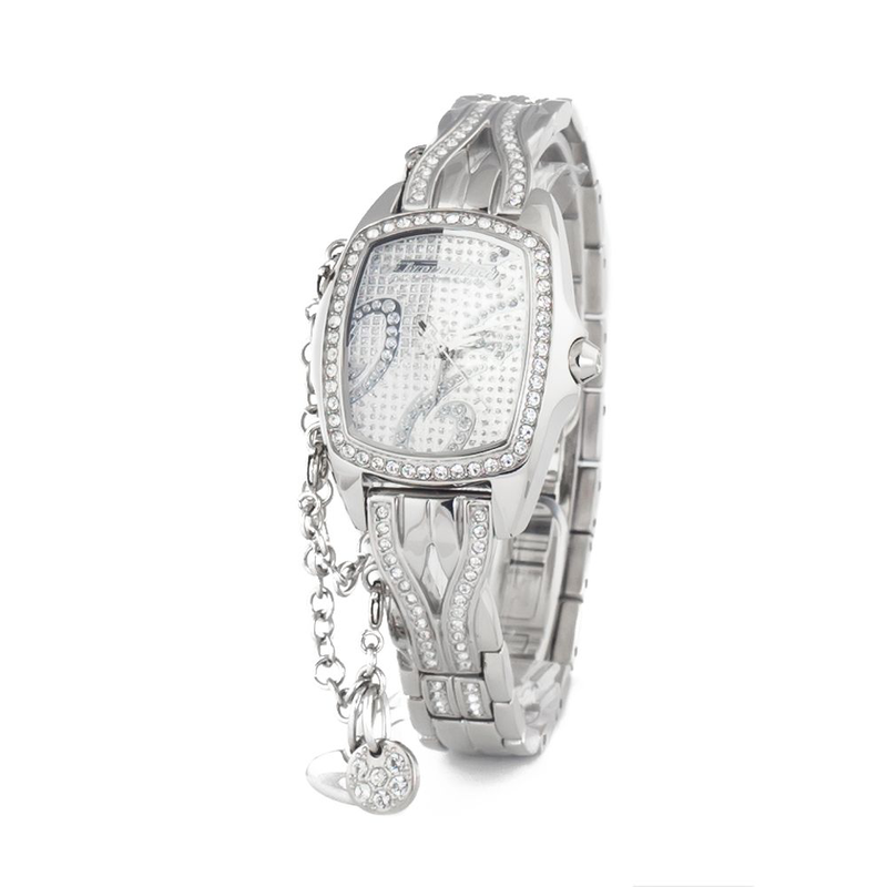 Silver stainless steel bracelet watch-null