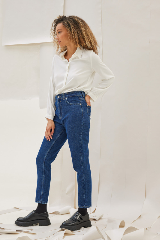 Kambos jeans momfit regular fit cotton-null