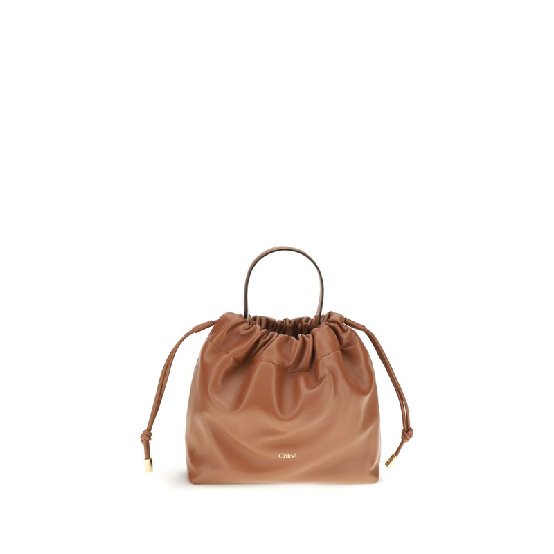 Brown lamb ovis aries aries shoulder bag-null