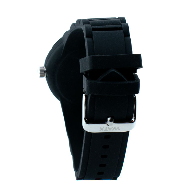 Black rubber sport watch-null