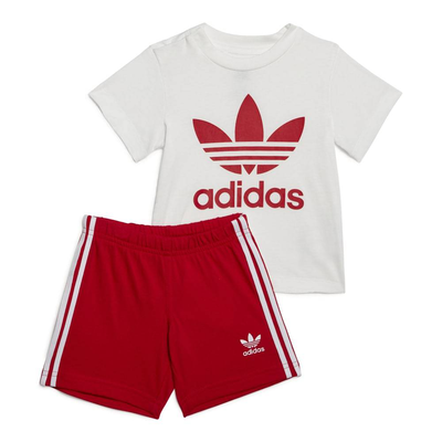 Adidas short tee set, Scarlet, medium