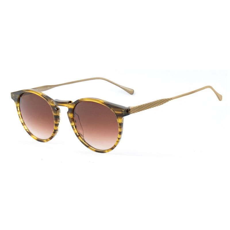 Brown titanium sunglasses-null
