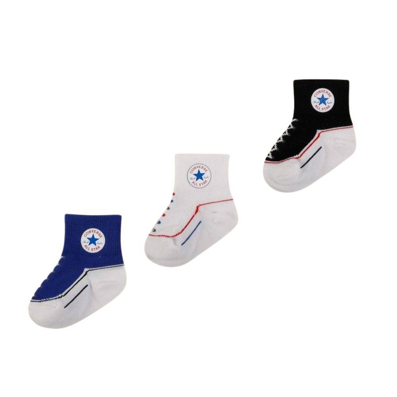Converse chn infant striated qtr 3pk-null
