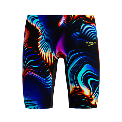 Speedo boy's fastskin junior endurance+ max high waisted jam, Black/black, medium