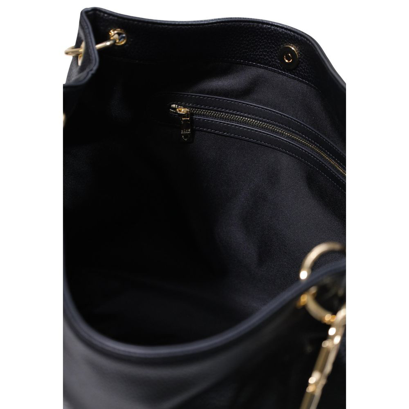 Black polyethylene handbag-null