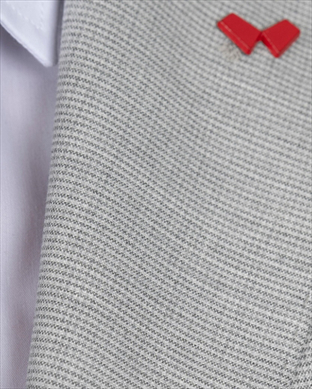 Dezign 3piece slim fit suit in patterned-null