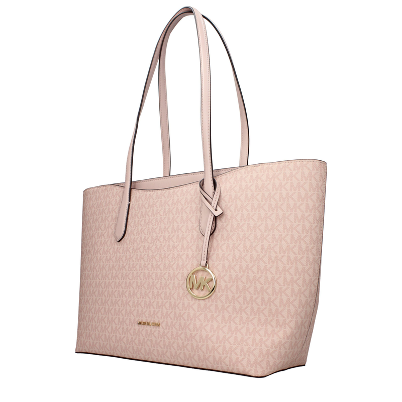 Pink fabric shoulder bag-null