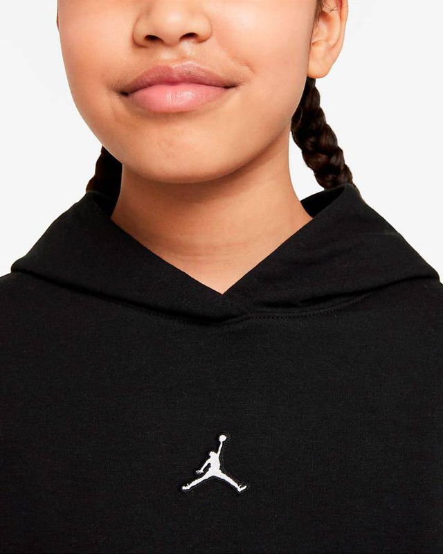 Girls jumpman cropped hoodie image number null