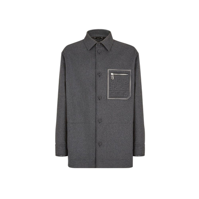 Gray cashmere coat, Grey, medium