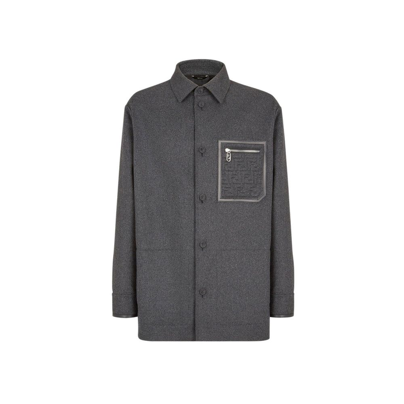 Gray cashmere coat-null