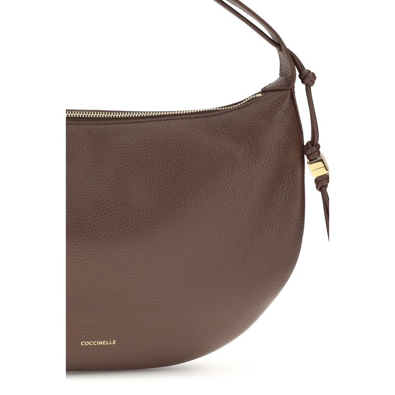 Brown calf leather bos taurus shoulder bag-null