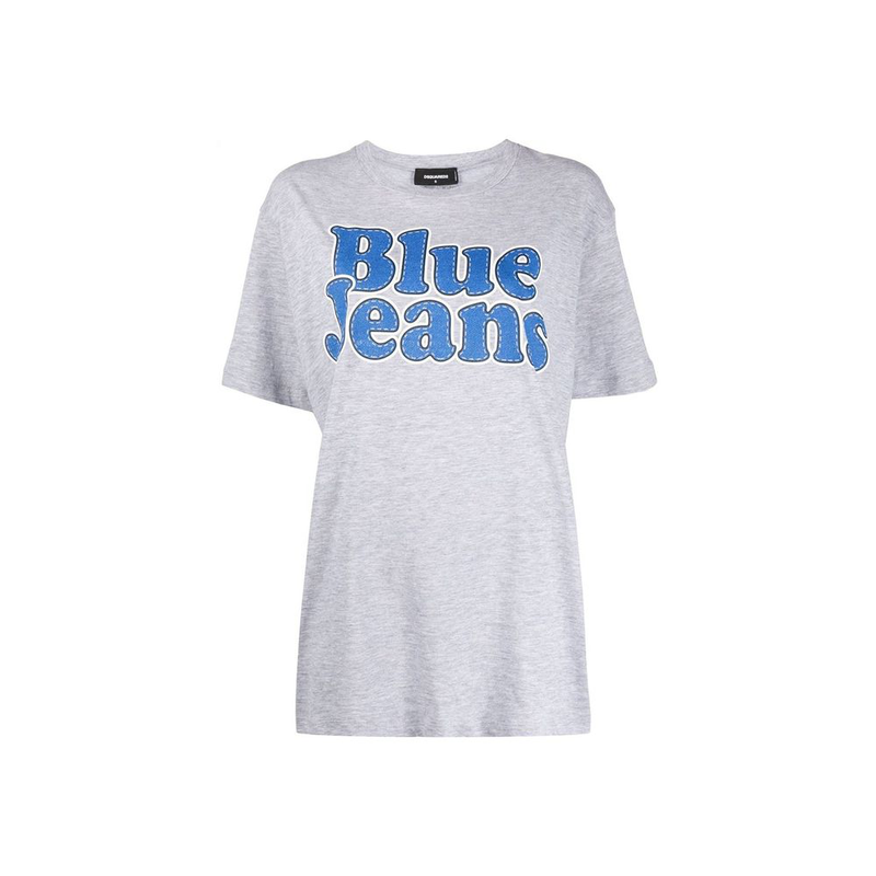 Gray cotton t-shirt-null