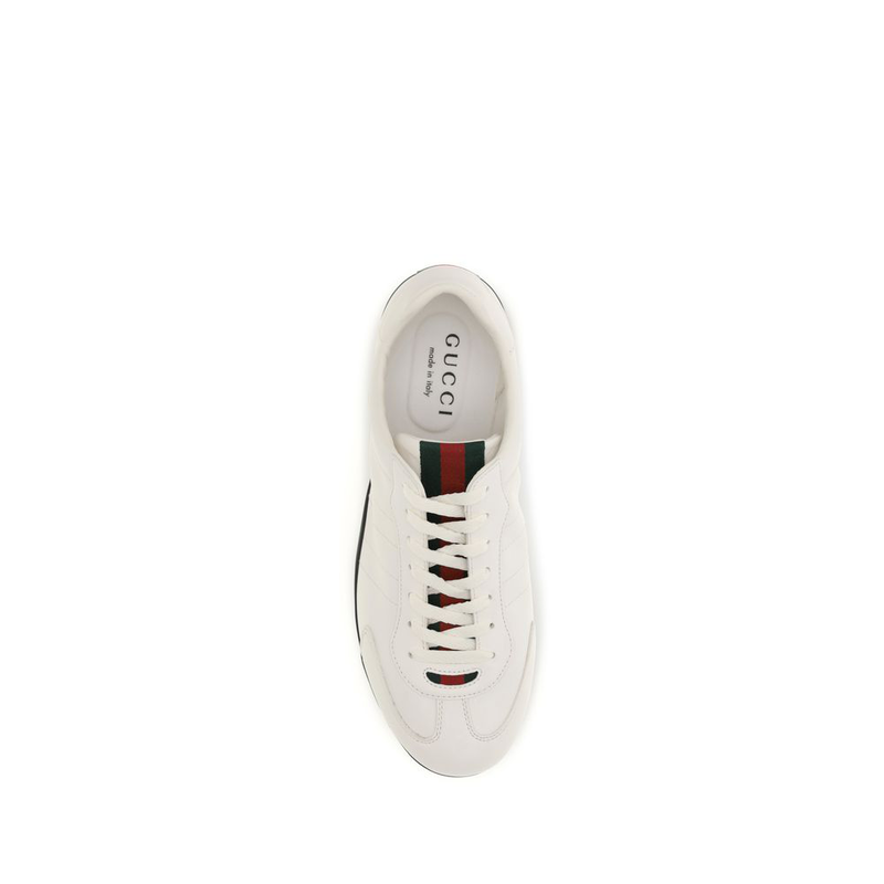 White calf leather bos taurus low top sneakers-null