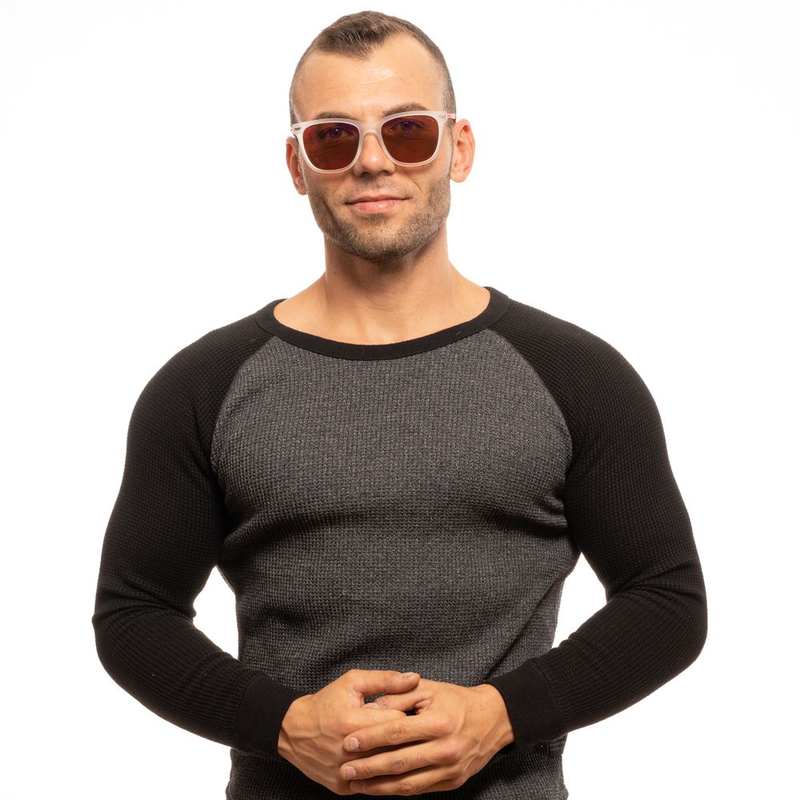 Transparent plastic sunglasses-null