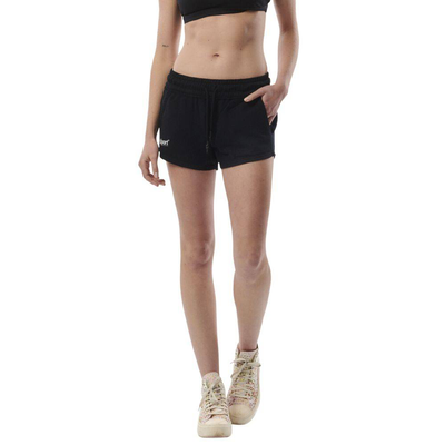 Women's loose fit shorts, Black, medium