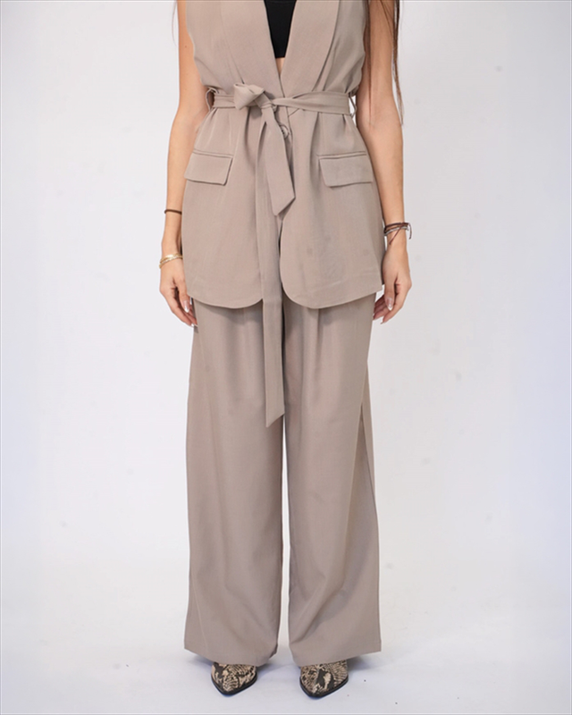 Set waiscoat with belt and pants ble190-null