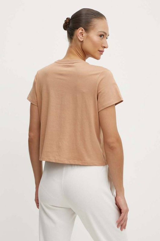 Puff logo short sleeves crop t-shirt-null