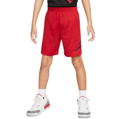 Nike jordan little kids jumpman wrap mesh short, Gym Red, medium