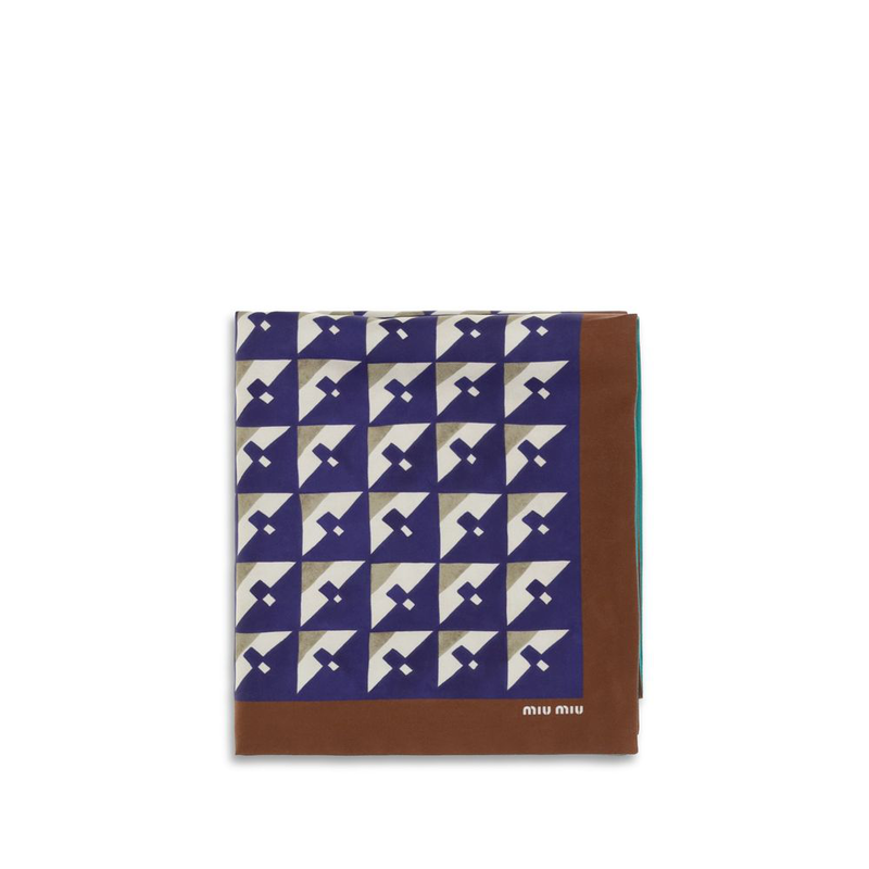 Multicolor silk scarf-null