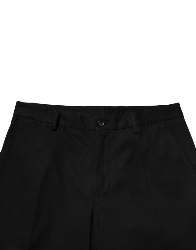 Black cotton cargo dress men pants-null