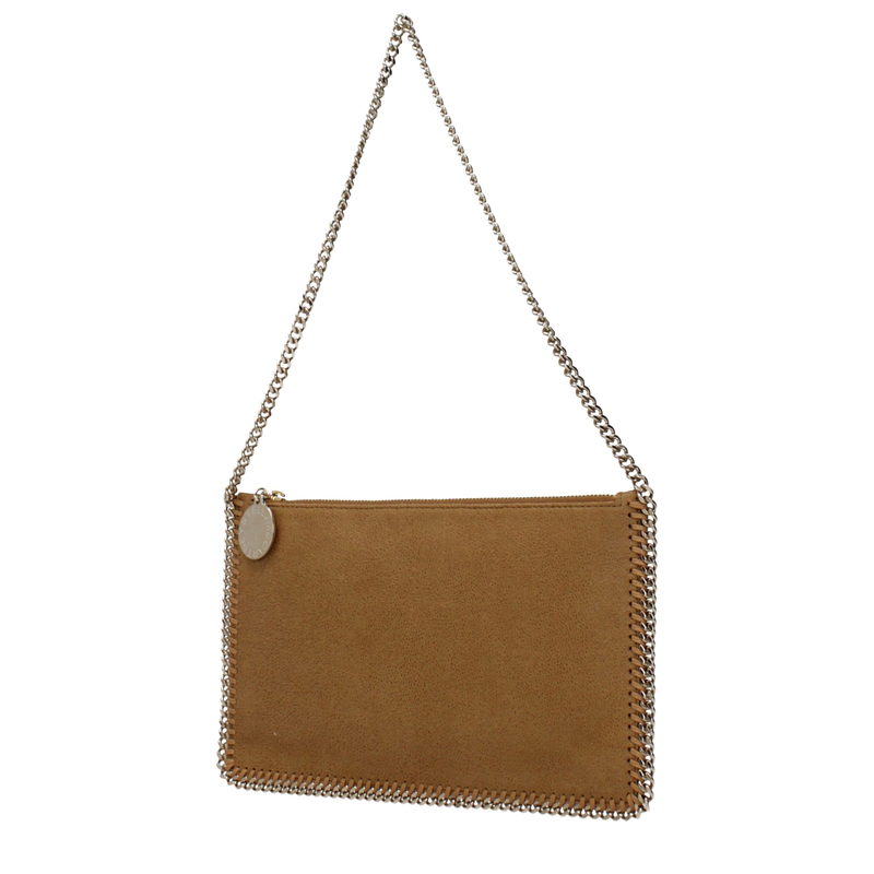 Brown leather shoulder bag-null