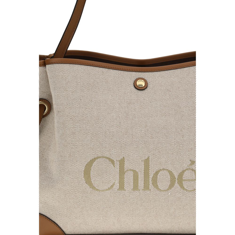 Beige cotton shoulder bag-null