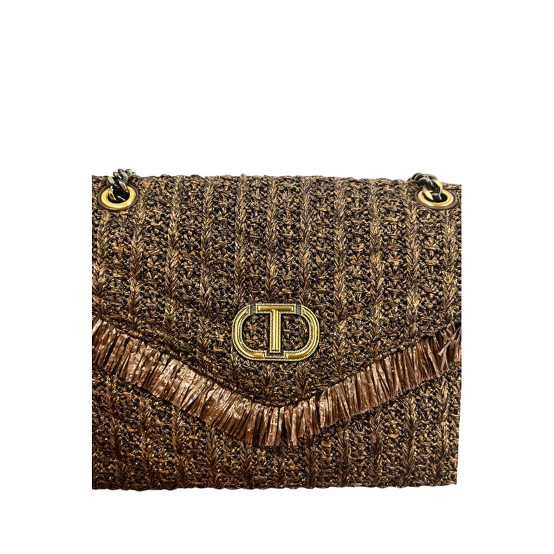 Brown polypropylene women crossbody bag-null