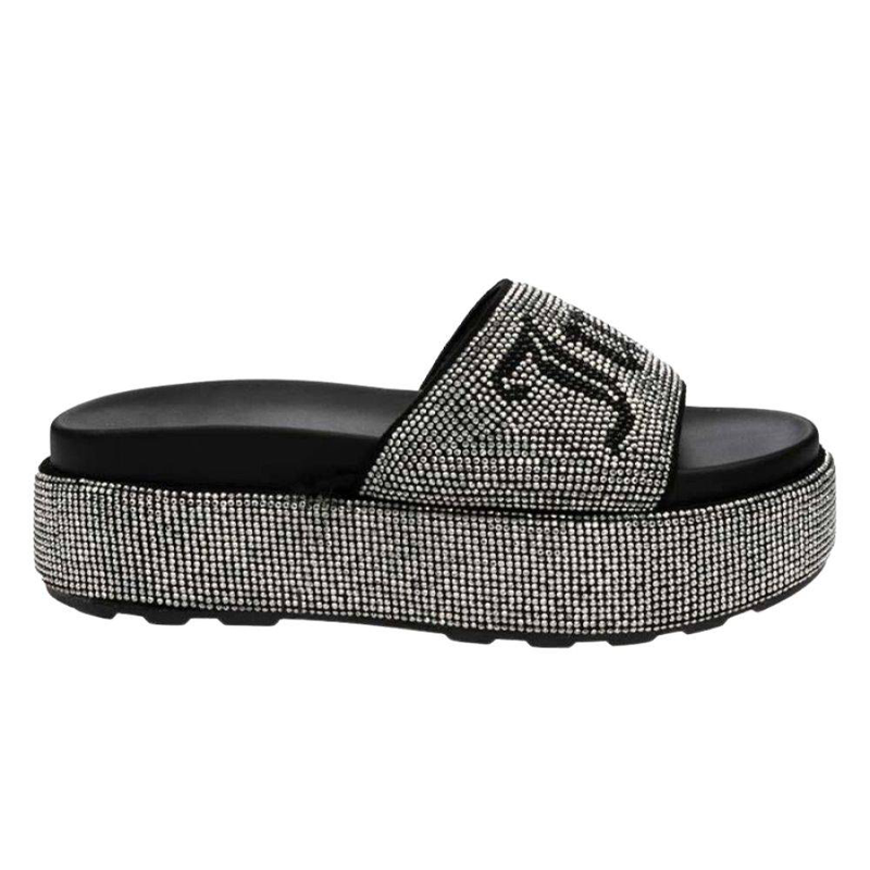 Juicy Couture dora diamante stacked sandal-null
