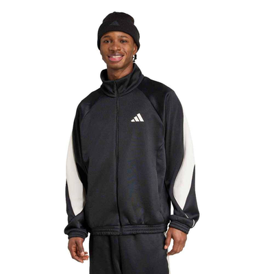 Men stadium tracktop, Black, medium