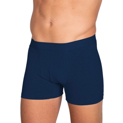 Mens boxer briefs with embossed letters #3101, Navy Blue, medium