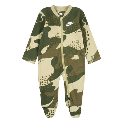 Nike nsw infant boys camo interlock coverall, Olive, medium