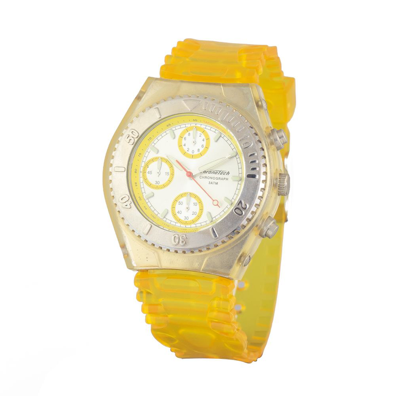 Bicolor rubber sport watch-null