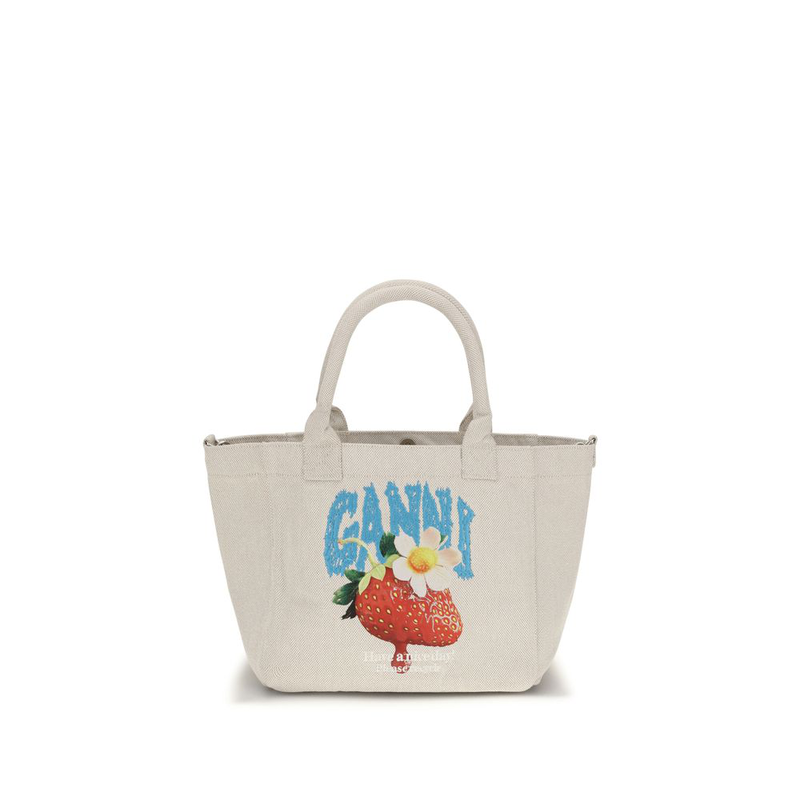 Beige polyester shoulder bag-null