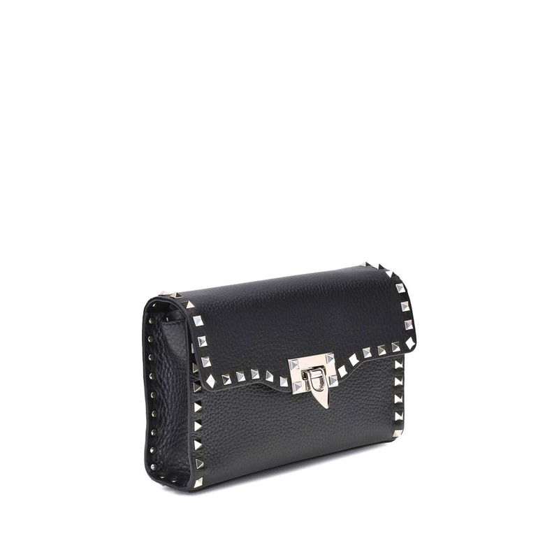 Black calf leather bos taurus shoulder bag-null