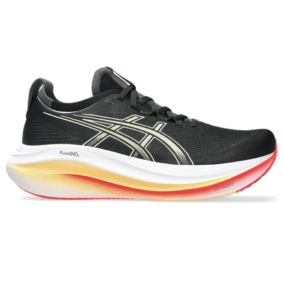 Asics mens gel-nimbus 27, Black/χακι, medium