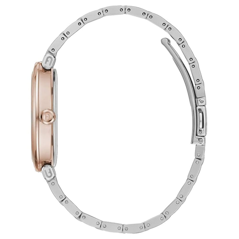 Gray stainless steel dress watch-null