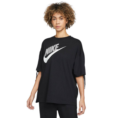 Oversized womens dance t-shirt, Black, medium