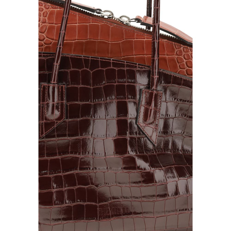 Bordeaux calf leather bos taurus shoulder bag-null